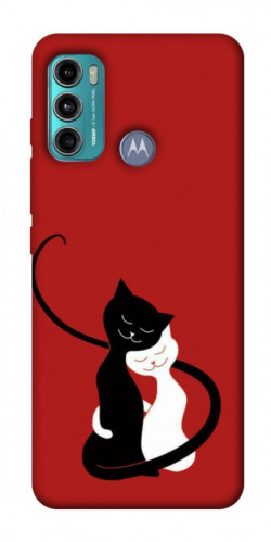 Чехол itsPrint Влюбленные коты для Motorola Moto G60