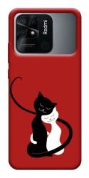 Чехол itsPrint Влюбленные коты для Xiaomi Redmi 10C