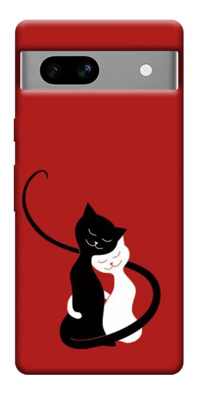 Чохол itsPrint Закохані коти для Google Pixel 7a, кохання, купити оптом з доставкою