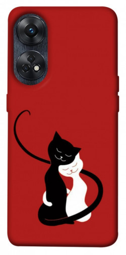 Чехол itsPrint Влюбленные коты для Oppo Reno 8 T 4G