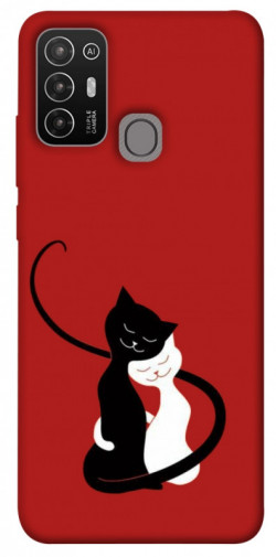 Чехол itsPrint Влюбленные коты для ZTE Blade A52