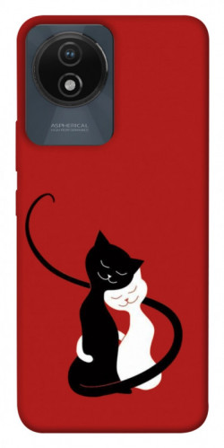 Чехол itsPrint Влюбленные коты для Vivo Y02