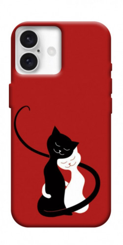 Чехол itsPrint Влюбленные коты для Apple iPhone 16 Plus (6.7")