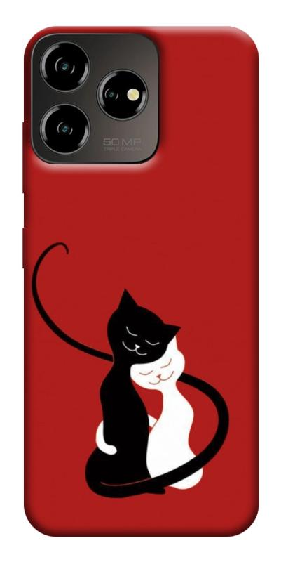 Чехол itsPrint Влюбленные коты для ZTE Blade V50 Desing 4G, любовь, купить оптом с доставкой