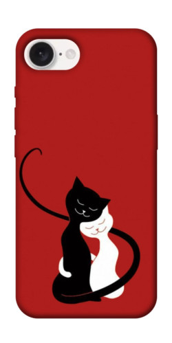 Чехол itsPrint Влюбленные коты для Apple iPhone 16e (6.1")