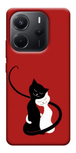 Чехол itsPrint Влюбленные коты для Xiaomi Redmi Note 14 4G (Int. version)