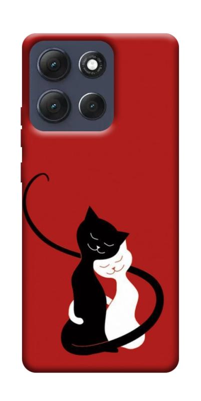 Чехол itsPrint Влюбленные коты для Motorola Moto G86 Power, любовь, купить оптом с доставкой