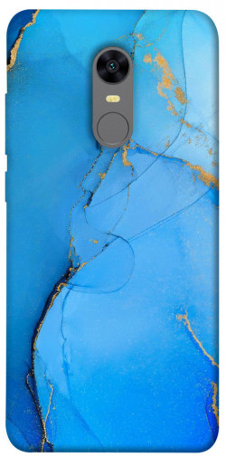 Чехол itsPrint Синий с золотом для Xiaomi Redmi 5 Plus / Redmi Note 5 (Single Camera)