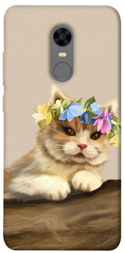 Чохол itsPrint Cat in flowers для Xiaomi Redmi 5 Plus / Redmi Note 5 (Single Camera)