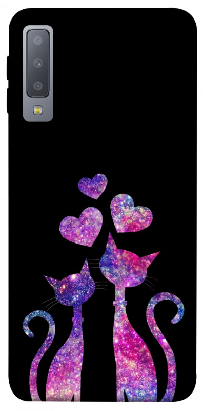 Чехол itsPrint Космические коты для Samsung A750 Galaxy A7 (2018), любовь, купить оптом с доставкой