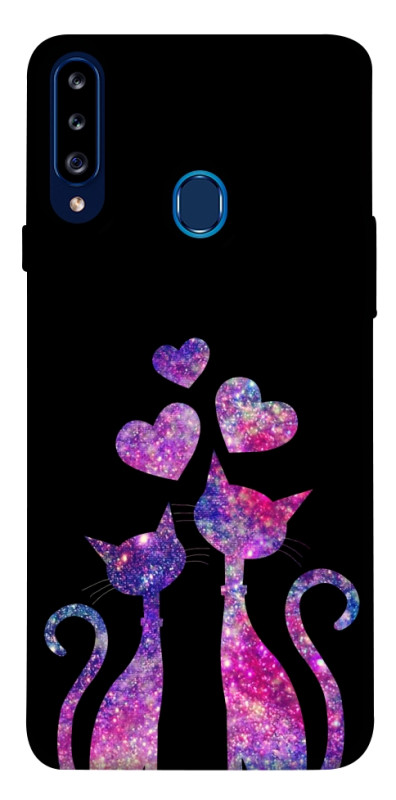 Чехол itsPrint Космические коты для Samsung Galaxy A20s, любовь, купить оптом с доставкой