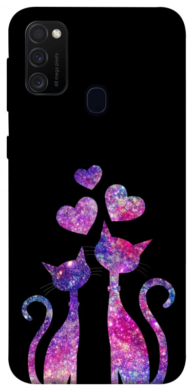 Чохол itsPrint Космічні коти для Samsung Galaxy M30s / M21, кохання, купити оптом з доставкою