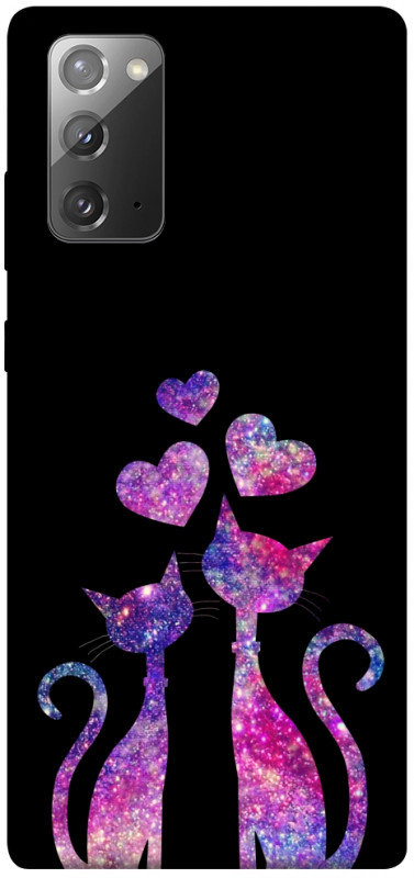 Чехол itsPrint Космические коты для Samsung Galaxy Note 20, любовь, купить оптом с доставкой