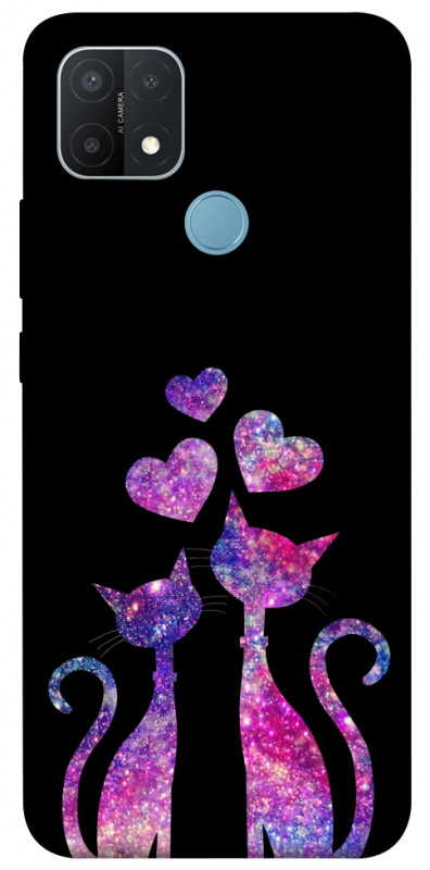 Чехол itsPrint Космические коты для Oppo A15s / A15, любовь, купить оптом с доставкой