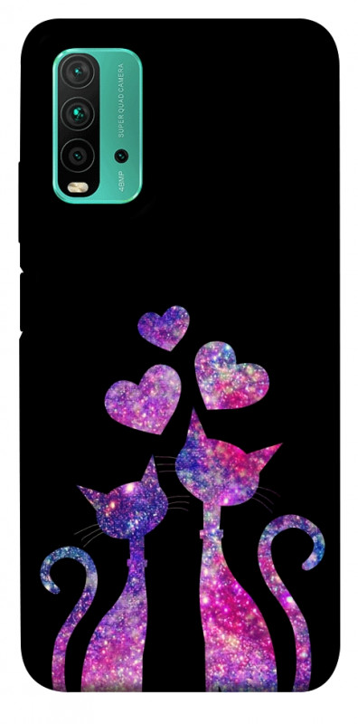 Чехол itsPrint Космические коты для Xiaomi Redmi Note 9 4G / Redmi 9 Power / Redmi 9T, любовь, купить оптом с доставкой