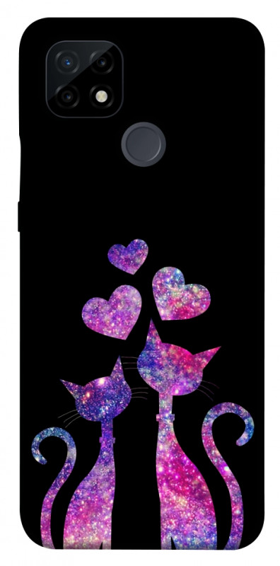 Чехол itsPrint Космические коты для Realme C21, любовь, купить оптом с доставкой