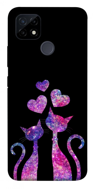 Чехол itsPrint Космические коты для Realme C21Y, любовь, купить оптом с доставкой
