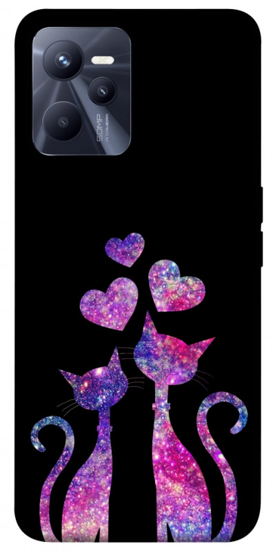 Чехол itsPrint Космические коты для Realme C35, любовь, купить оптом с доставкой
