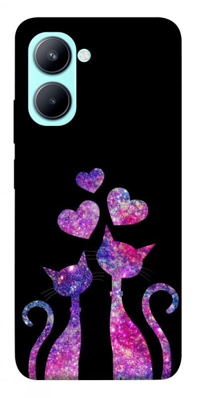 Чехол itsPrint Космические коты для Realme C33, любовь, купить оптом с доставкой