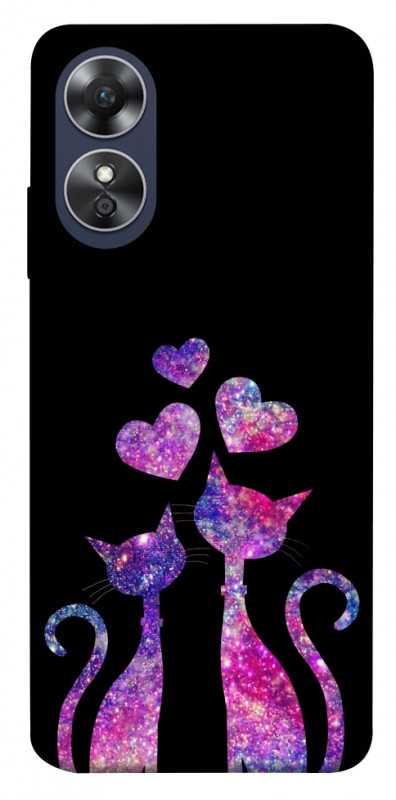 Чехол itsPrint Космические коты для Oppo A17, любовь, купить оптом с доставкой