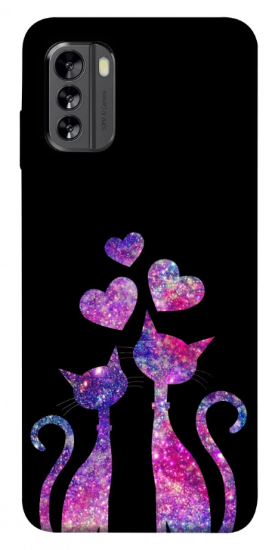 Чехол itsPrint Космические коты для Nokia G60, любовь, купить оптом с доставкой