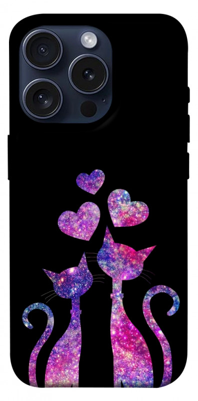 Чехол itsPrint Космические коты для Apple iPhone 15 Pro (6.1"), любовь, купить оптом с доставкой