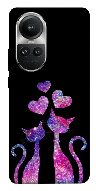 Чехол itsPrint Космические коты для Oppo Reno 10, любовь, купить оптом с доставкой
