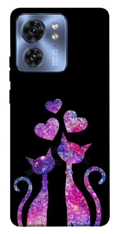 Чехол itsPrint Космические коты для Motorola Edge 40, любовь, купить оптом с доставкой