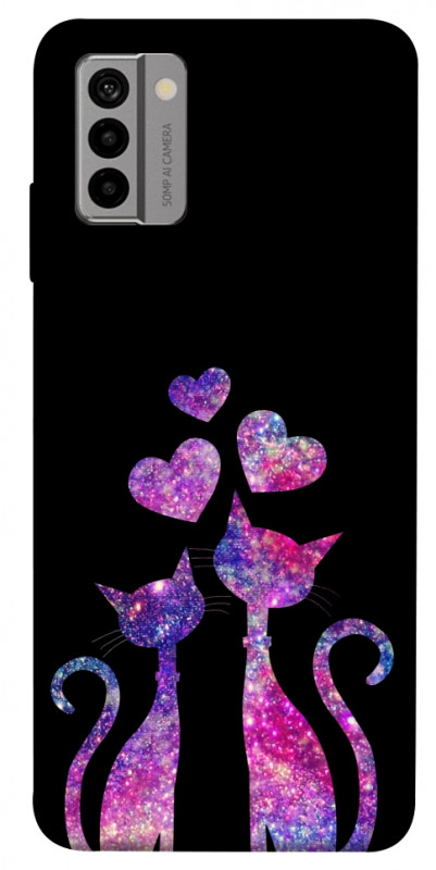 Чехол itsPrint Космические коты для Nokia G22, любовь, купить оптом с доставкой