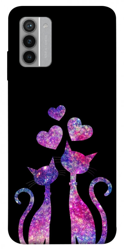 Чехол itsPrint Космические коты для Nokia G42, любовь, купить оптом с доставкой