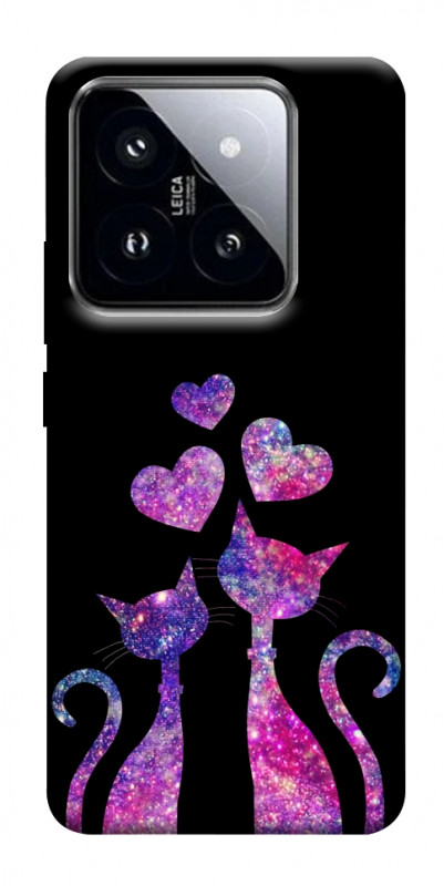 Чохол itsPrint Космічні коти для Xiaomi 14 Pro, кохання, купити оптом з доставкою