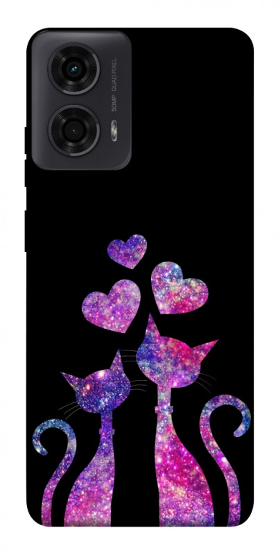 Чехол itsPrint Космические коты для Motorola Moto G24, любовь, купить оптом с доставкой