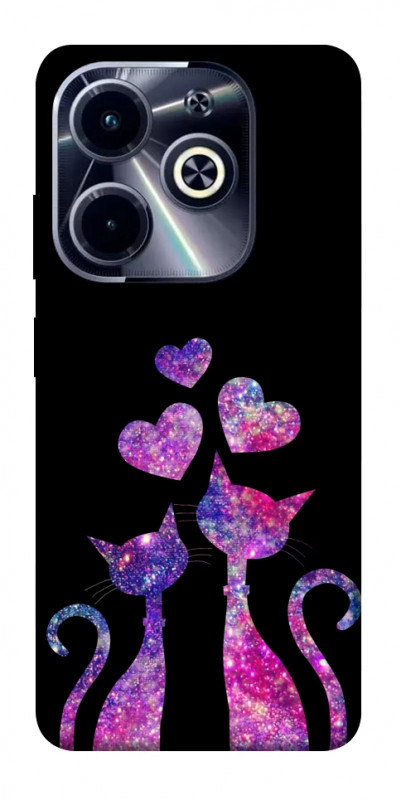 Чехол itsPrint Космические коты для Infinix Hot 40i, любовь, купить оптом с доставкой