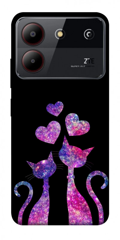 Чехол itsPrint Космические коты для ZTE Blade A54 4G, любовь, купить оптом с доставкой