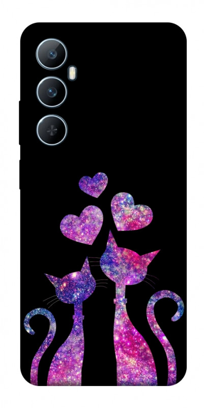 Чехол itsPrint Космические коты для Realme C65 4G, любовь, купить оптом с доставкой