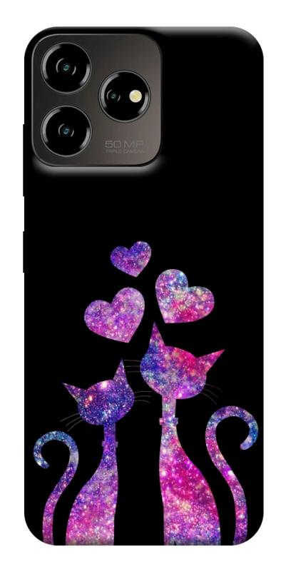 Чохол itsPrint Космічні коти для ZTE Blade V50 Desing 4G, кохання, купити оптом з доставкою