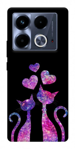 Чохол itsPrint Космічні коти для Infinix Note 40 4G