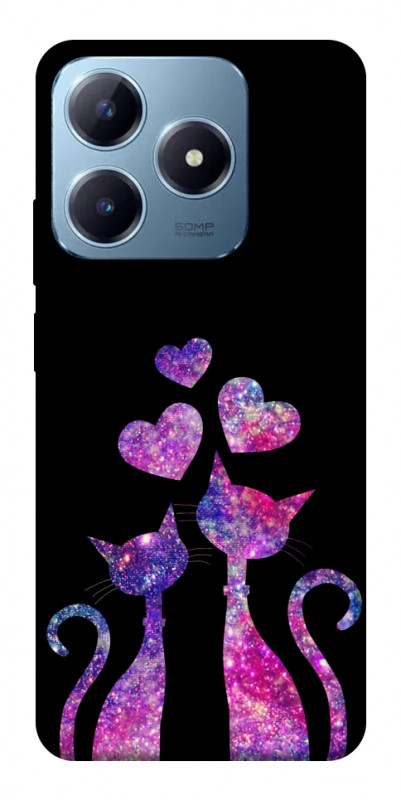 Чохол itsPrint Космічні коти для Realme C63 4G, кохання, купити оптом з доставкою