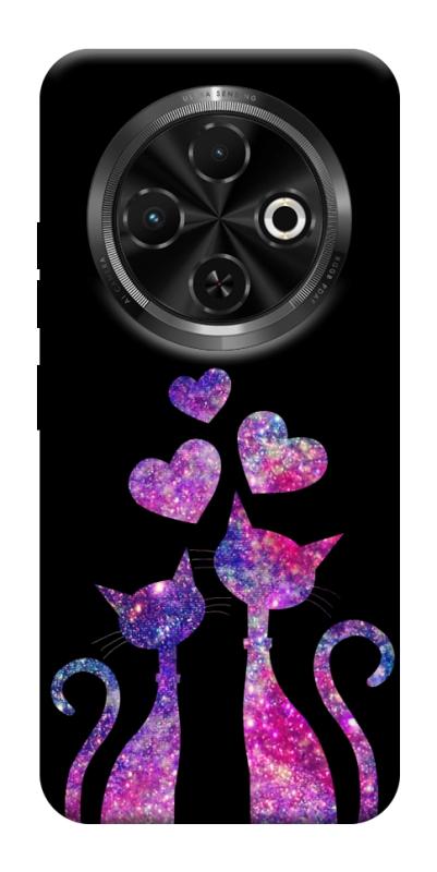 Чохол itsPrint Космічні коти для TECNO Spark 30C, кохання, купити оптом з доставкою