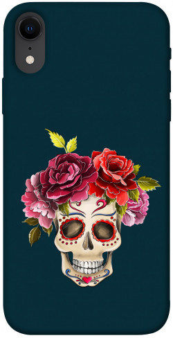 Чехол itsPrint Flower skull для Apple iPhone XR (6.1")