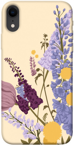Чехол itsPrint Flowers art для Apple iPhone XR (6.1")