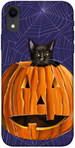 Чехол itsPrint Cat and pumpkin для Apple iPhone XR (6.1")