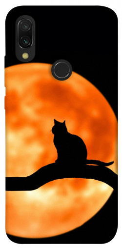 Чехол itsPrint Кот на фоне луны для Xiaomi Redmi 7