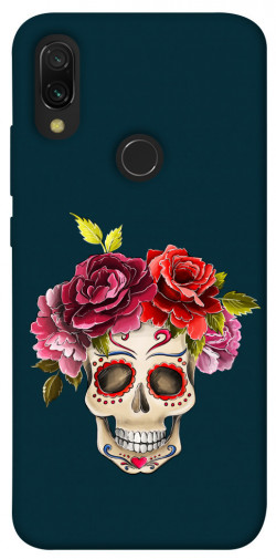 Чохол itsPrint Flower skull для Xiaomi Redmi 7