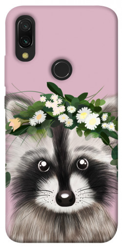 Чохол itsPrint Raccoon in flowers для Xiaomi Redmi 7