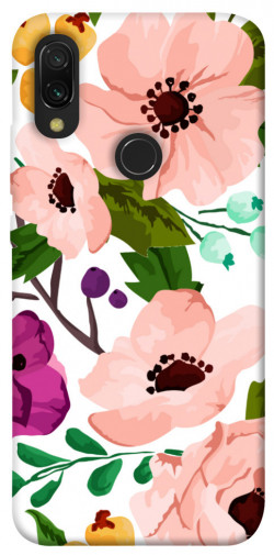Чехол itsPrint Акварельные цветы для Xiaomi Redmi 7