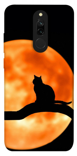 Чехол itsPrint Кот на фоне луны для Xiaomi Redmi 8