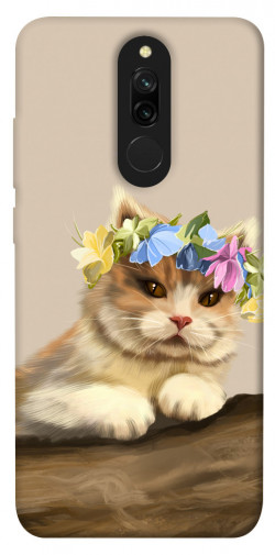 Чохол itsPrint Cat in flowers для Xiaomi Redmi 8