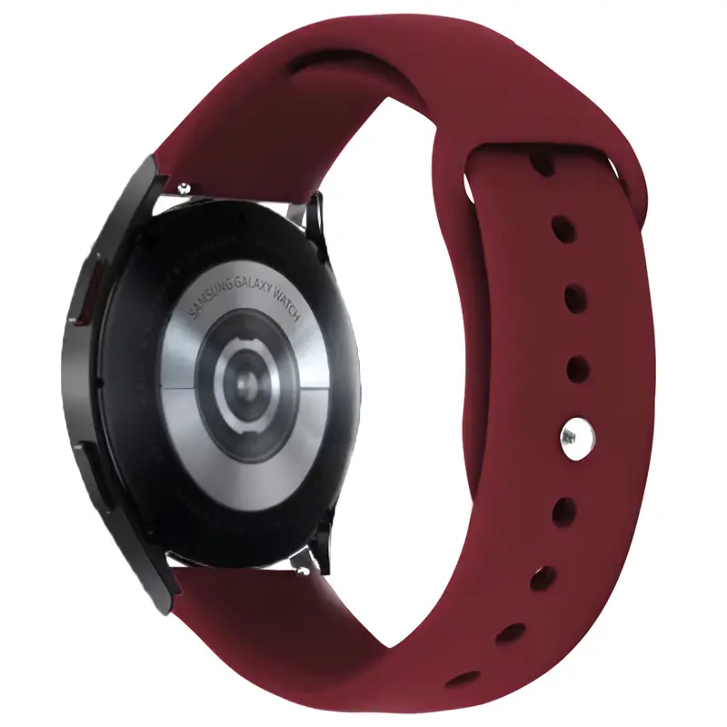 Силиконовый ремешок Sport для Smart Watch 20mm, Бордовый / Maroon, Силикон (TPU), купить оптом с доставкой