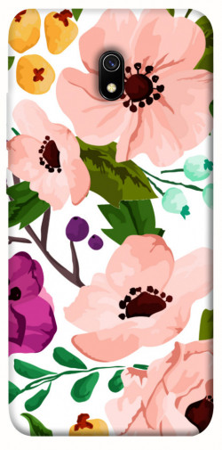 Чехол itsPrint Акварельные цветы для Xiaomi Redmi 8a